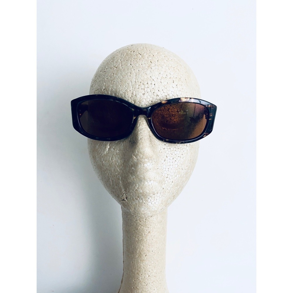 VTG Kate Spade Brown Tortoise Pearl Oval Wrap Glasses Italy Freddie/S 57 17 125 - Picture 11 of 12